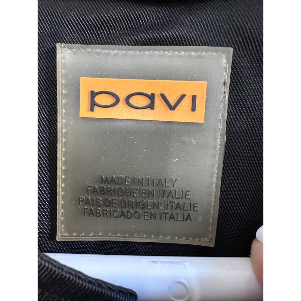 Pavi Italy Mens‎ Black Cotton Lined Full Zip Bomber Jacket Sz XXL - Picture 2 of 10